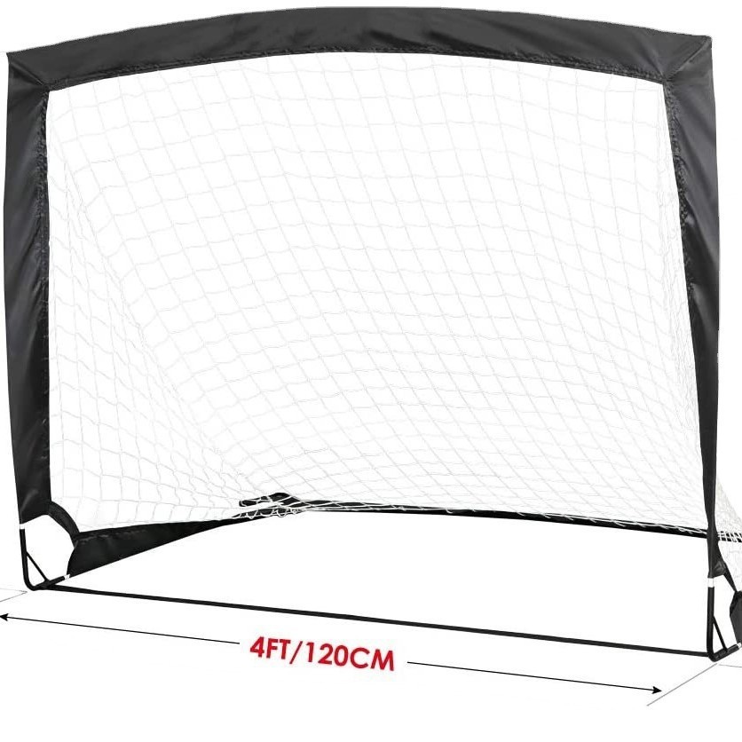 单个装户外足球门网可折叠便携式玻璃纤维杆方形儿童球门网