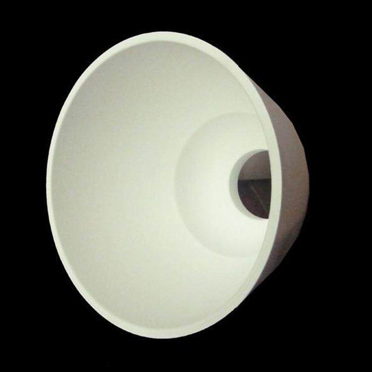 товар из китая pvc材质反光杯白色反光罩塑胶新型反光杯照明灯具配件现货供应