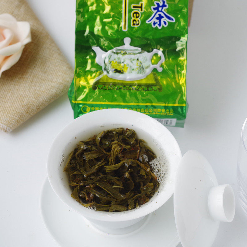 刘家坡老树烤青茶云南临沧云县2024新茶茶滇绿茶烤青茶叶150克2袋