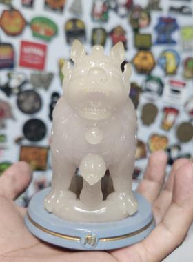 来图定制工艺工艺品麒麟印章实心仿玉材质立体摆件树脂摆件定做