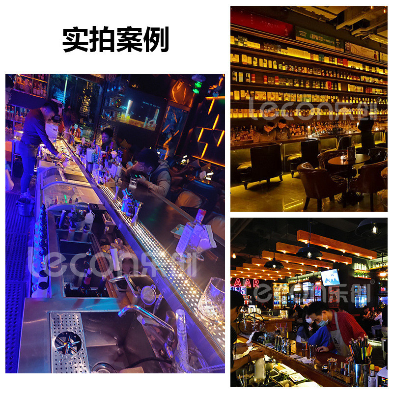 乐创酒吧调酒设备工作台水吧操作台商用304不锈钢鸡尾酒柜台
