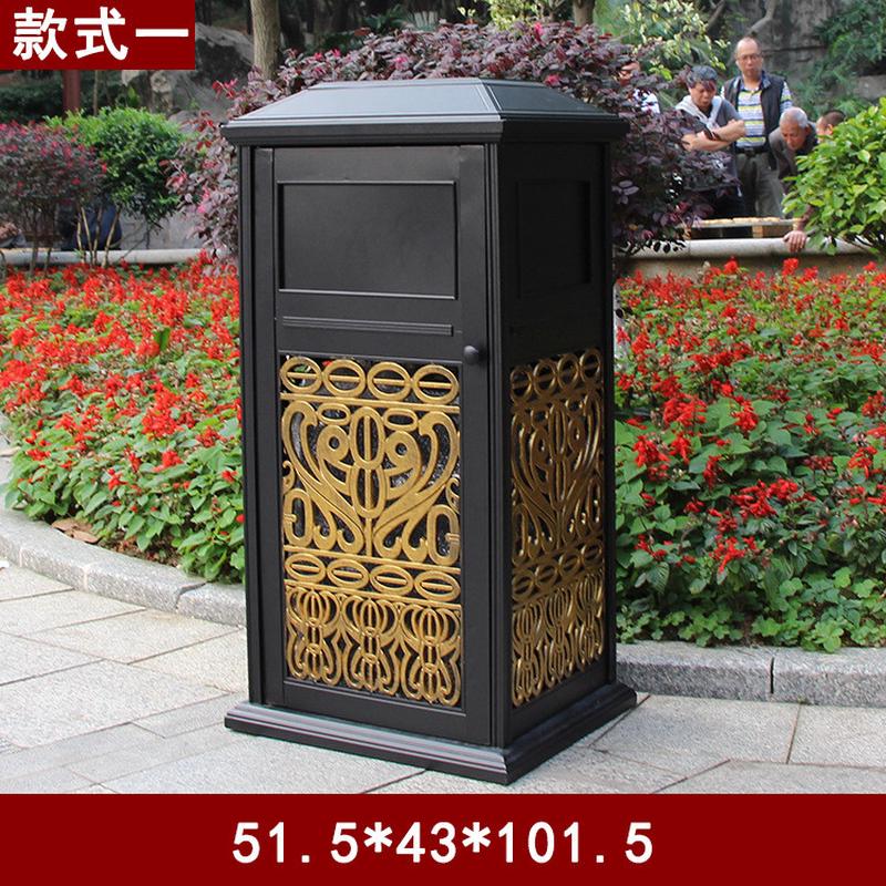 厂家直销室外铸铝垃圾桶垃圾桶铸铁垃圾箱欧式庭院铝板花园别墅