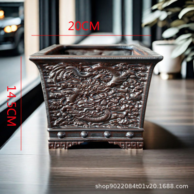 兰花钧窑蝴蝶兰专用桌面造景创意盆景盆栽君子兰花盆室内仿古陶瓷