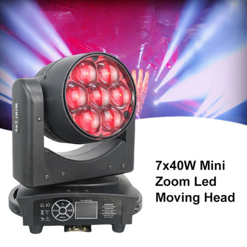热销Grace7x40WMiniZoomLedMovingHeadDjStageLights