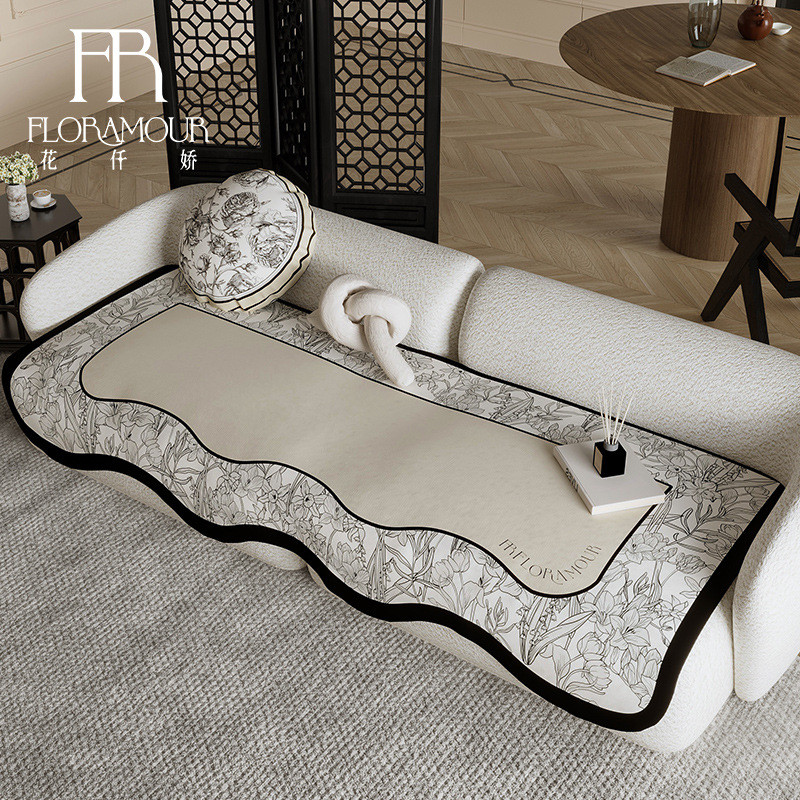 沙发垫新款2023四季通用高级不规则异形沙发轻奢巾美式盖防滑垫子
