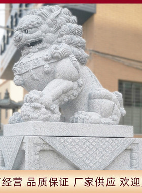 源头厂家石雕石狮家用狮大门石雕北京小区一对企业大楼摆件石狮子