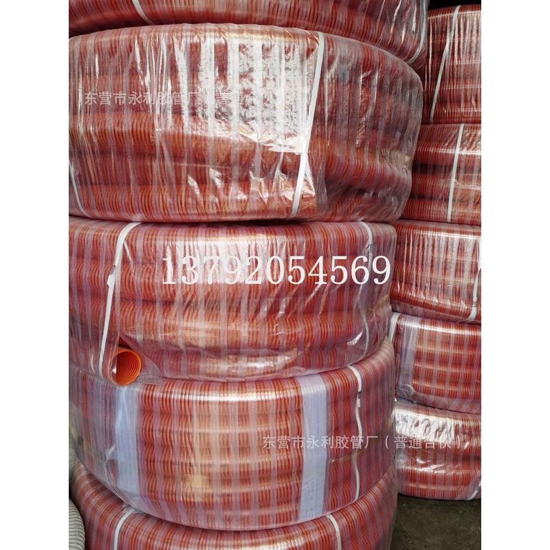 4-12寸pvc塑筋螺旋增强软管耐磨砂抽砂吸尘管排水输油吸软管
