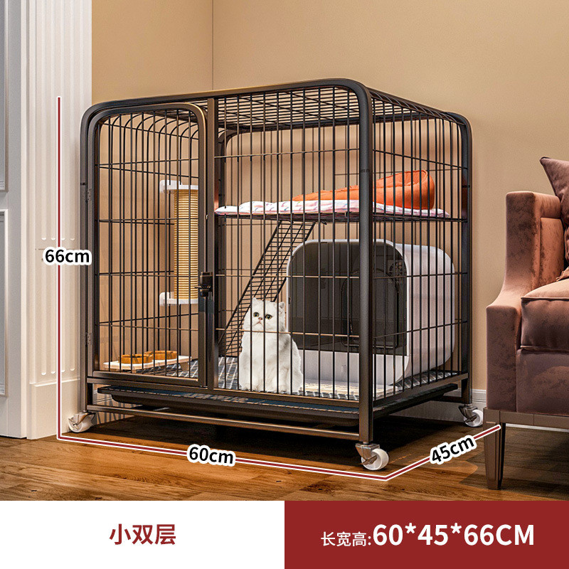 猫笼猫厕一体猫别墅不占地猫笼子室内猫屋猫窝家用两层猫咪笼子