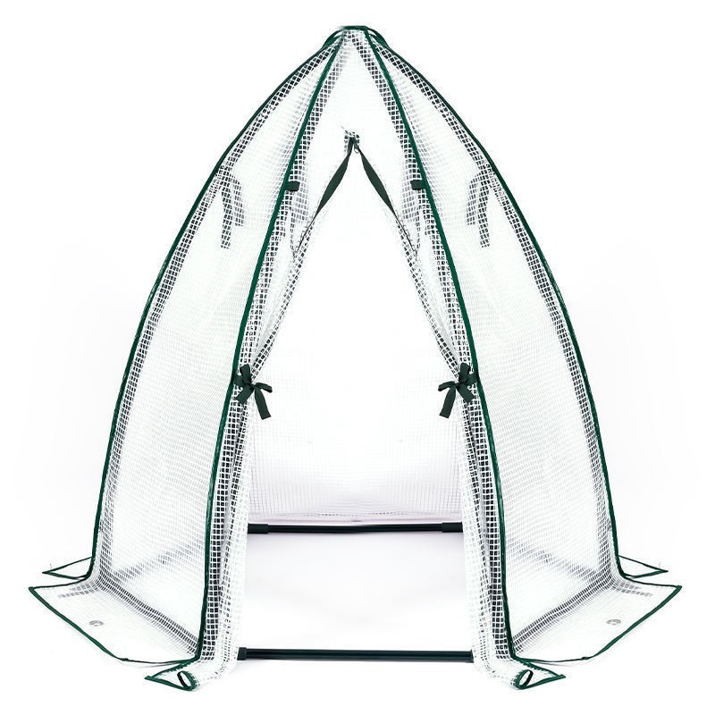 蔬菜水果温室大棚保温棚锥形多肉植物冬季家用庭院过防寒冬暖棚架