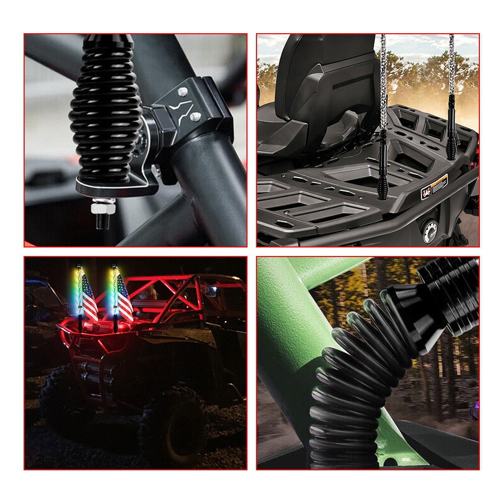 越野旗杆灯弹簧减震手柄弹簧替换底座螺杆灯缓冲减震底座安装快速