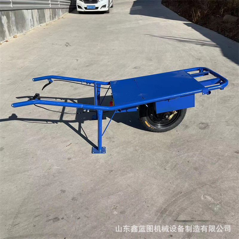 电动手把调速两轮平板搬运车工地用拉砖水泥上料载重王手推车