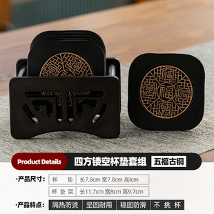 复古茶垫杯垫杯托茶道功夫茶茶杯垫茶托创意茶具配件吸水隔热