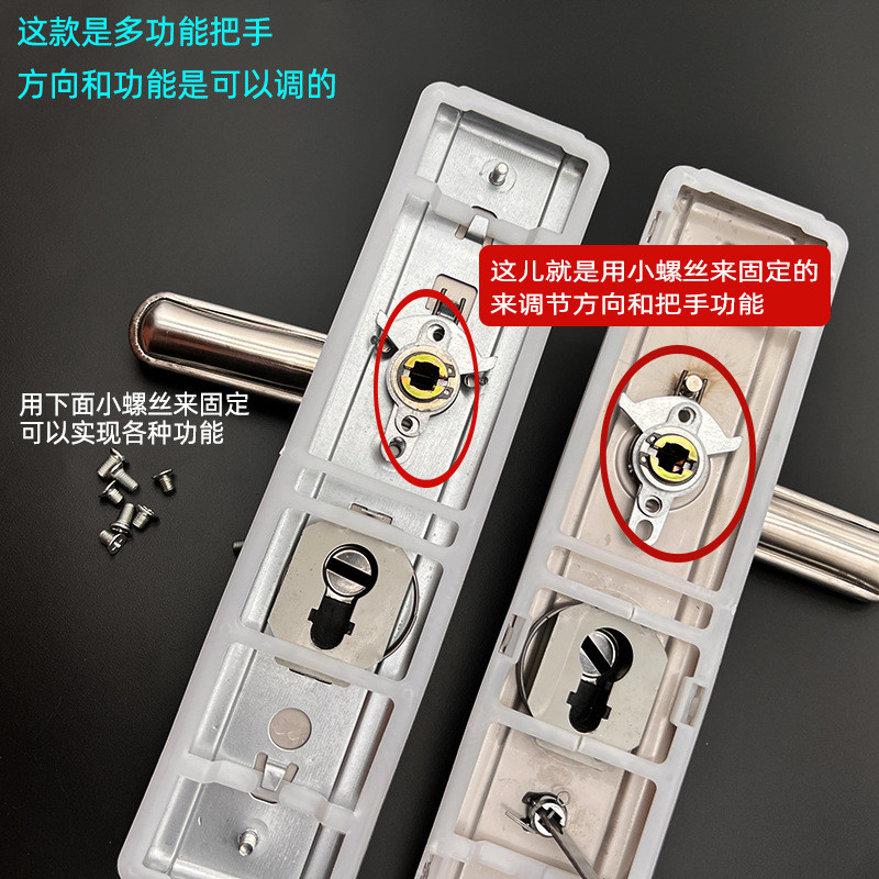 防盗门不锈钢门把手进户门商品房大门铁门拉手通用型防盗门锁新款