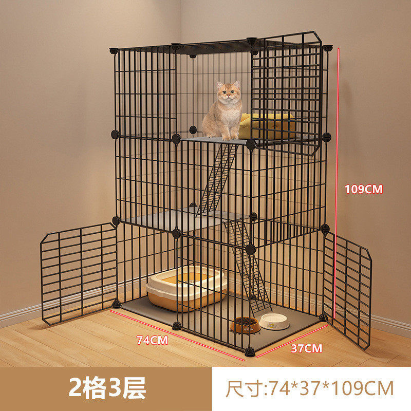 猫笼家用猫咪用品幼猫双层别墅室内带厕所自由空间猫舍不占地包邮
