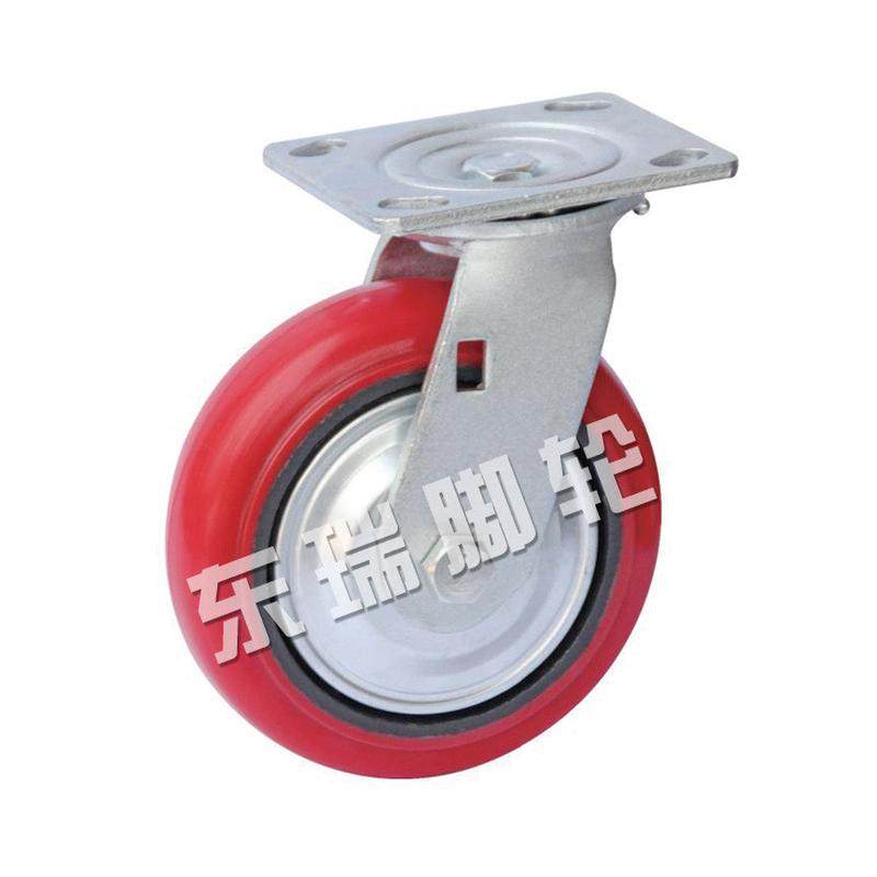 东瑞脚轮轮脚轮圆弧万向轮刹车铁芯韩式pu轮子仓储搬运厂家供应,基础建材,脚轮/万向轮,淘宝优惠券,粉丝福利购,淘宝优惠卷