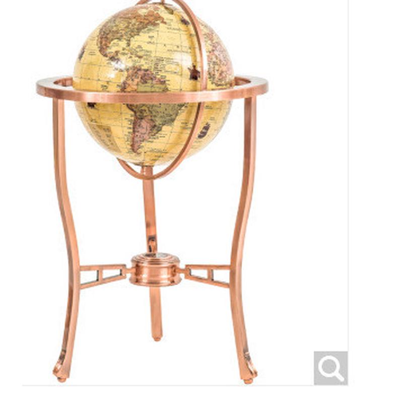 地球仪1.5米公司展览80cm摆设学校校庆1米不锈钢复古摆件1米三脚