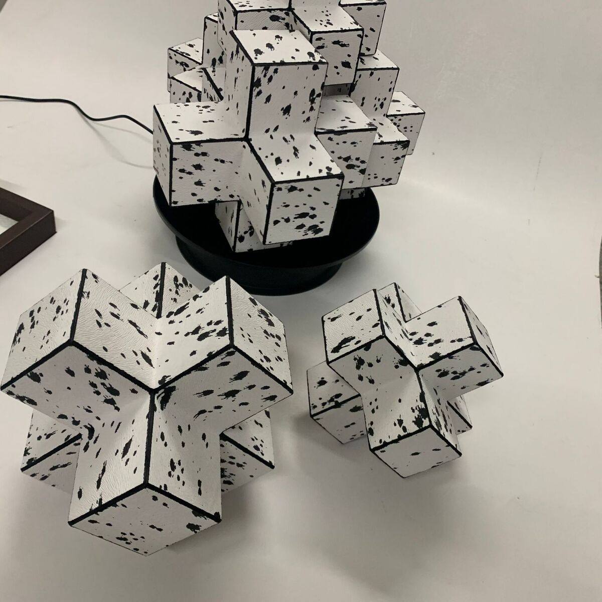 轻奢现代客厅茶几艺术品家居马毛纹几何摆件电新视柜样板间书房,家居饰品,装饰摆件,淘宝优惠券,粉丝福利购,淘宝优惠卷