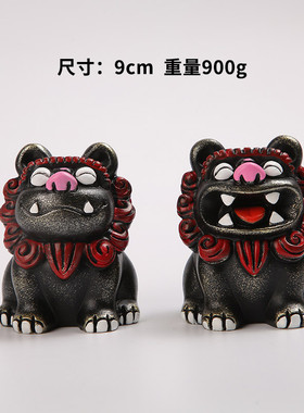 【大号】手三百纪念品闽南石狮子9cm厦门鼓浪屿纪念品小摆件伴狮
