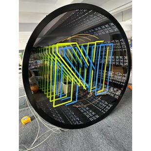 镜面反射镜深渊镜led霓虹灯发光灯箱千层发光字灯箱厂家定制