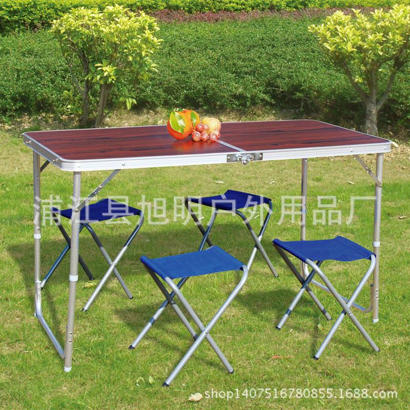 厂家热销户外折叠铝桌野餐桌办公桌可折叠便携式户外休闲台