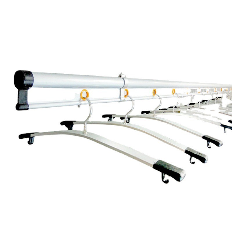 升降晾衣架手摇升降阳台单杆晒衣家用衣杆晒衣杆晒衣架凉晒被手动