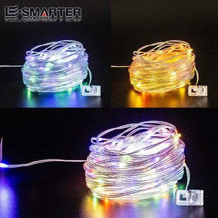 热销跨境挂钩露营灯黄白露营灯户外野营rgb多光源彩灯太阳能泛光