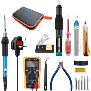 110V60W焊枪套件带万用表焊接工具包220V出口 电烙铁焊接套装