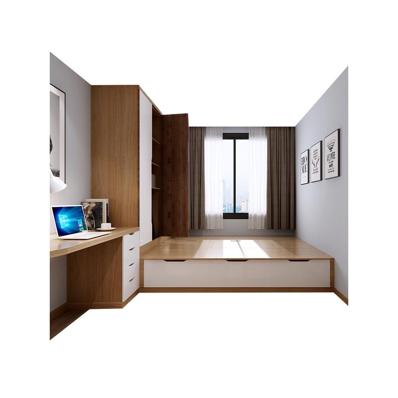 hf2x榻榻米床定制整体卧室小户型现代简约榻榻米床衣柜一体
