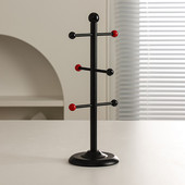 奶油风礼陶瓷杯架家用装 饰好物撞色酒杯架客厅收纳架子乔迁高级感