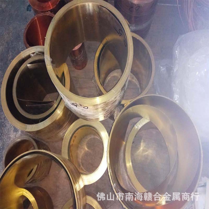 h62可分条铜皮黄铜带铜带高精黄现货铜带机专用黄铜箔厚度0.1mm