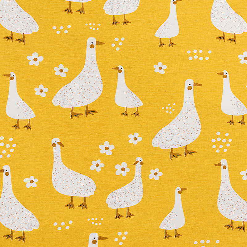 全棉双面布40支精梳棉卡通印花面料婴抱被童睡袋面料