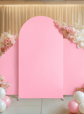 三件套拱形拍照背景布 1pcs7.2ft装饰 2pcs5ft半月牙背景布半圆形