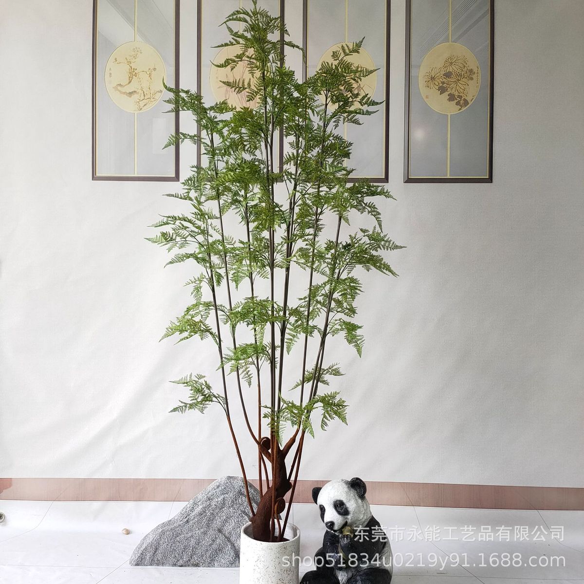 仿真树马尾撅树落地装饰仿真蕨类假树大型盆栽造景北欧仿真植物