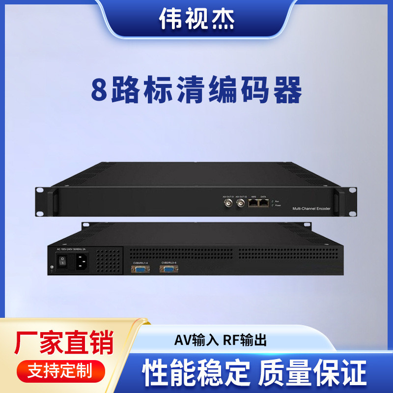 4路8路16路24路标清编码器数字信号CVBS视频AV信号输入组播IP信号