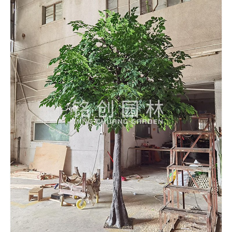 铭创多款仿真榕树玻璃钢榕树人造阻燃仿真造型景观树假树定制