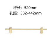 轻奢黄铜拉手加长橱柜衣柜纯铜拉手ins抽屉把手金色玻璃门拉手