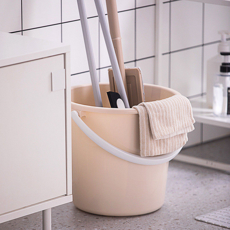 茶花水桶21l提桶36cm带盖家用大号加厚手储水桶学生0236-a/0234-a