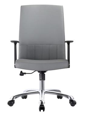 热销皮质升降滑轮椅经理电脑椅主管椅灰色中班椅现代时尚久坐办公