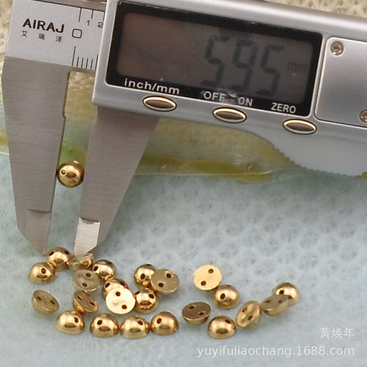 热销6mm左右有孔手缝穿线半圆蘑菇穿线直孔柳丁diy铆钉