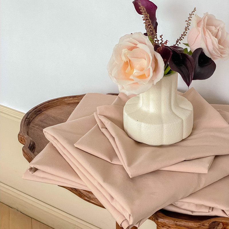 浅色系~丨水洗棉全棉床单双人床单人床笠单件1.5/1.8m