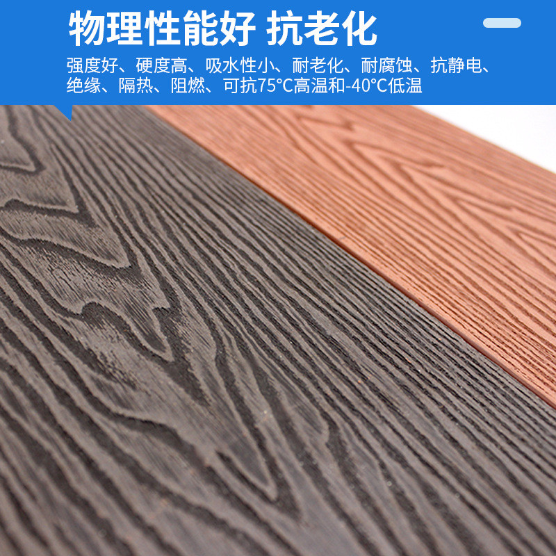 塑木地板室外wpc挤露台院子花园防水实心共木塑地板塑木地板户外