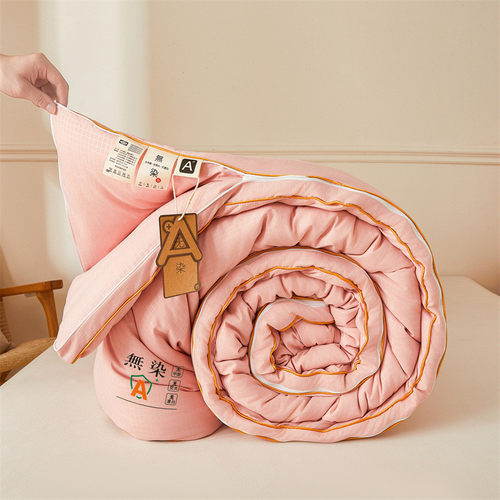 无染大豆纤维子母被二合一拉链款冬被加厚保暖棉被子被芯冬被