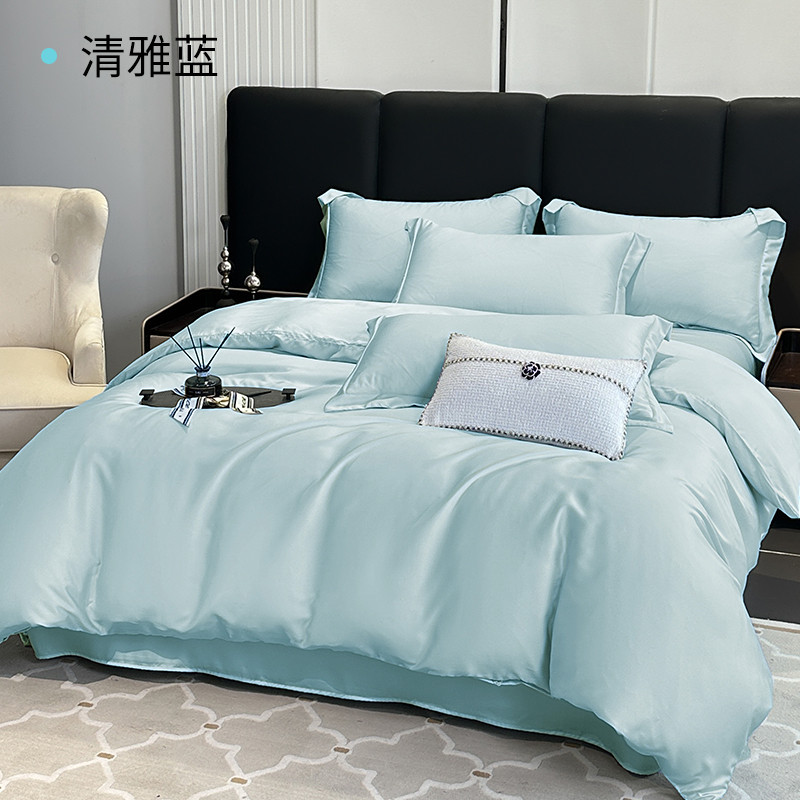 1vpr100s天丝套件1.8米床200x230被套单人夏季花卉时尚双人三件套