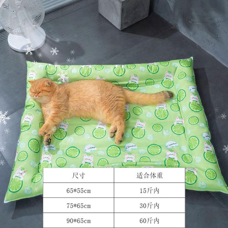 猫窝夏季冰垫猫垫子四季通用睡垫凉席猫狗窝夏天睡觉猫床宠物冰窝