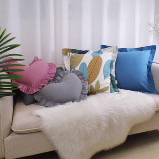 热销。纯棉抱枕套40x40靠枕套不含芯45x4550x50大65x65靠垫套60x