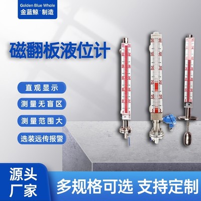 磁翻板液位计侧装顶装高温防腐带远传不锈钢磁性翻板水位计金蓝鲸