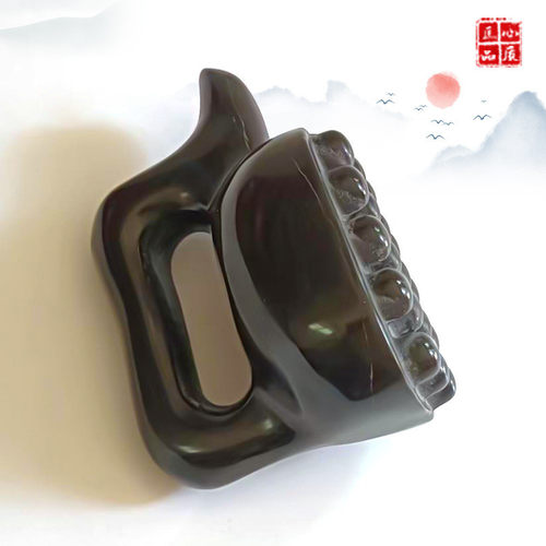 砭石按摩器身体刮痧板砭石温灸仪家用艾灸馆可用玄黄砭石刮痧板
