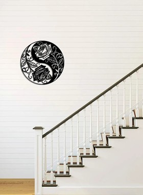 家居装饰金属墙壁艺术花卉墙壁雕塑黑色金属现代艺术品客厅/玫瑰