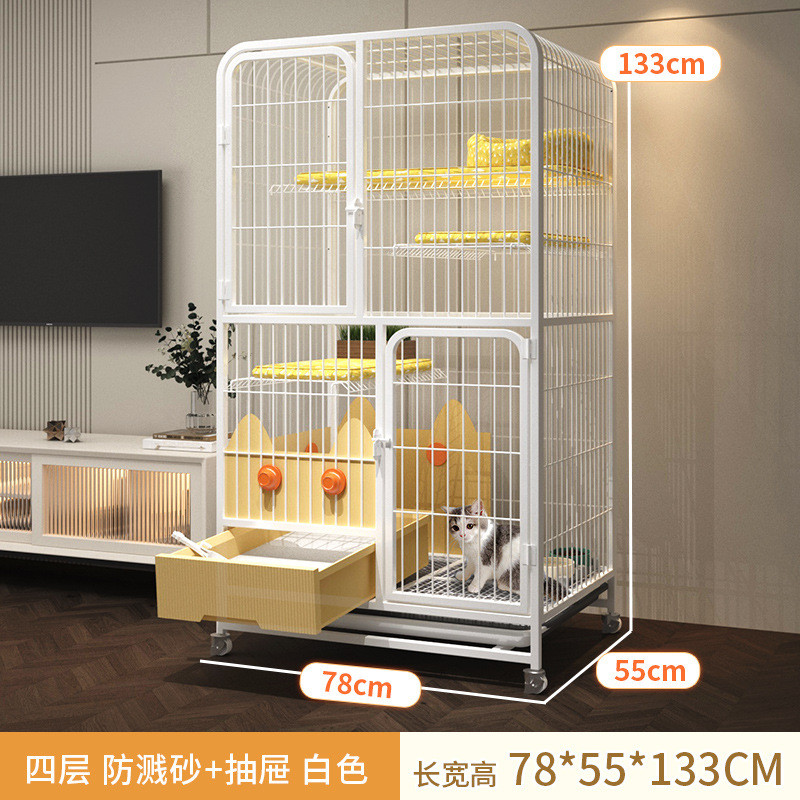猫笼子家用室内带厕所猫砂盆自由空间一体超大猫窝猫咪别墅猫空笼