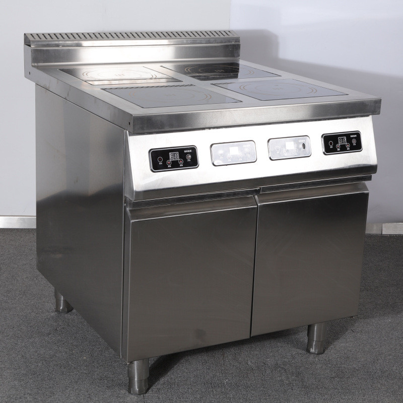 热销可四头电磁煲仔炉立柜式多头大功率3500w电磁灶商用改尺寸大